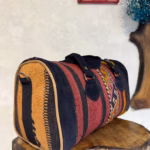 Handmade Striped Duffel Bag: Stylish Travel Accessory